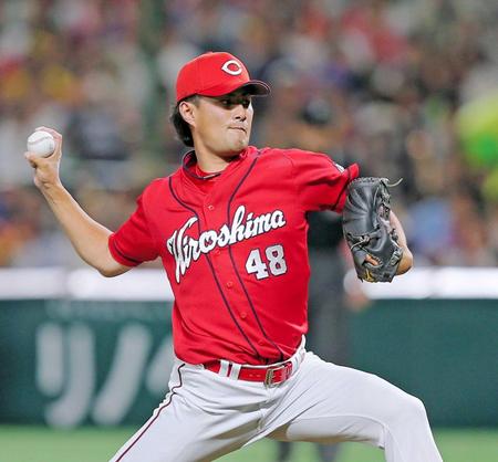 　今季初登板で３者連続三振を奪った西原（撮影・出月俊成）