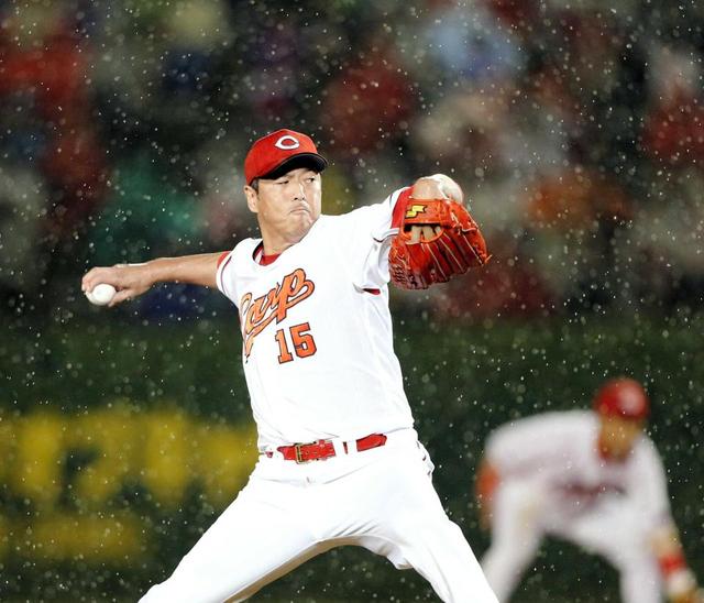 ７勝目前…黒田、雨中の熱投報われず