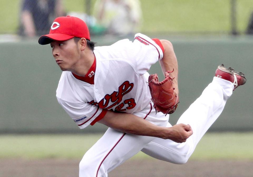 　先発で５回１失点の薮田