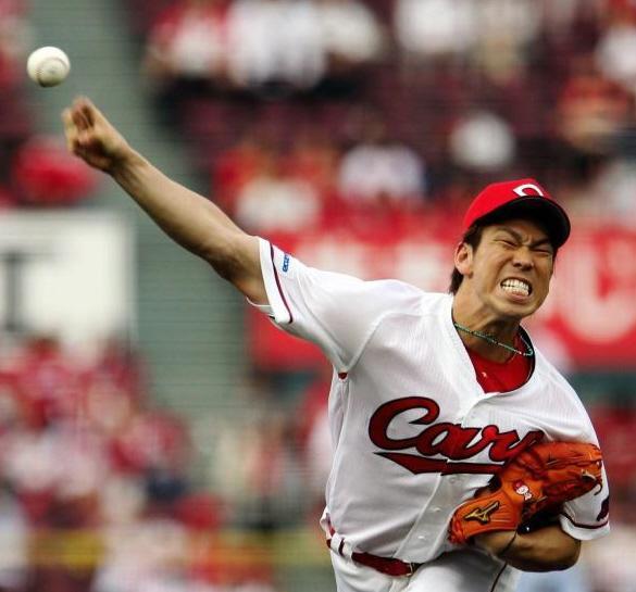 力投する広島・前田健太＝マツダスタジアム（撮影・北村雅宏）