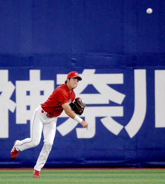 野間お見事レーザー！悠々アウトに