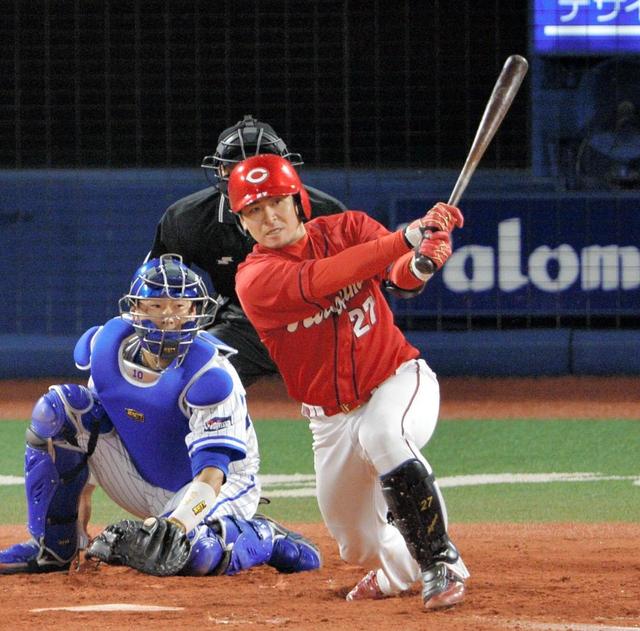 会沢が勝ち越し打！６試合ぶり打点