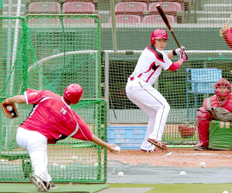石井ｃ 山中対策へ自らアンダースロー カープ 野球 デイリースポーツ Online
