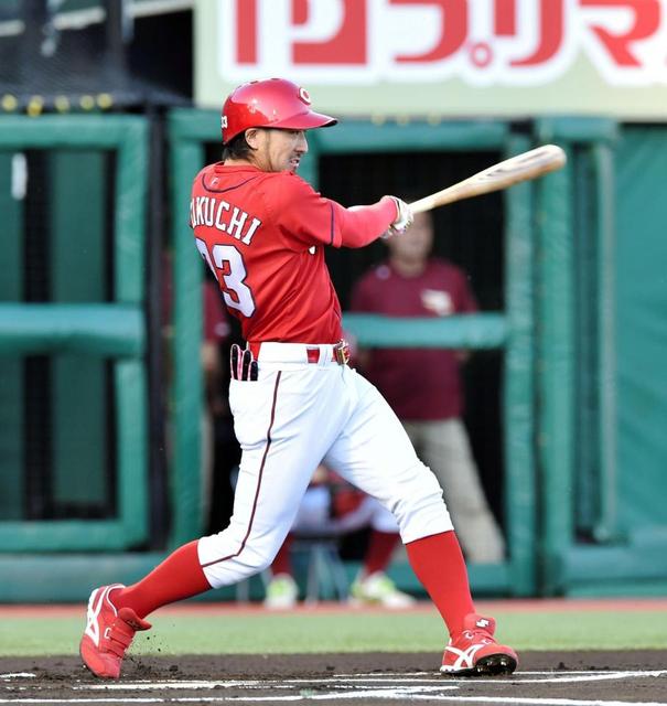 菊池の7号2ランで先制 黒田を援護