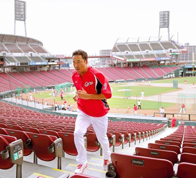 黒田　階段ダッシュなどで下半身を強化