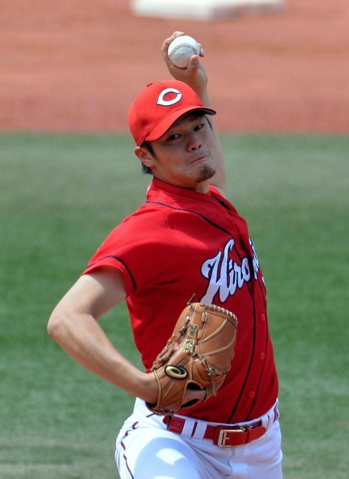 広島・戸田隆矢＝横浜スタジアム（撮影・西岡正）