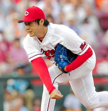 力投する野村（撮影・吉澤敬太）