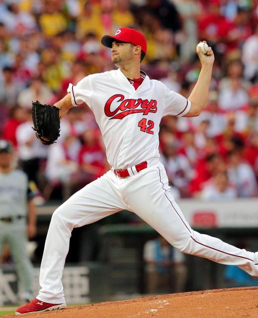 広島 ジョンソンは6回3失点で試合作る