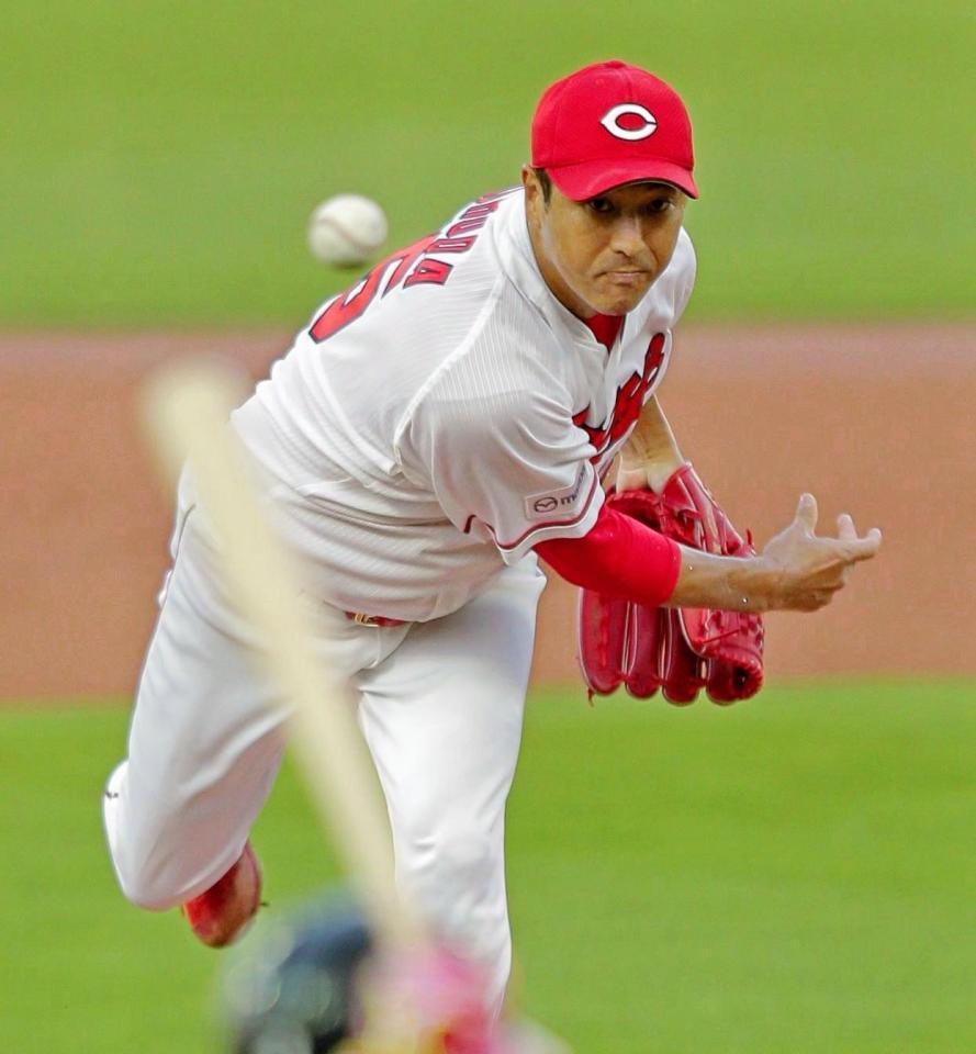 力投する広島・黒田博樹＝マツダスタジアム（撮影・吉澤敬太）