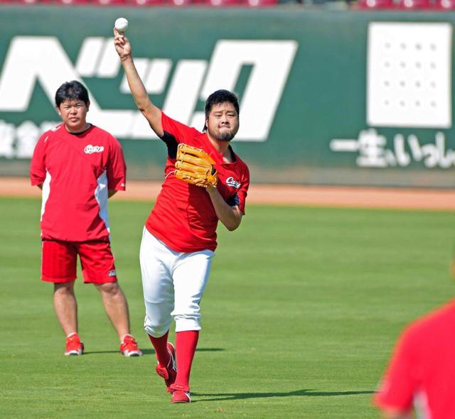 中崎が復活手応え４５球 ４日“全力投球テスト”でＣＳ登板を判断