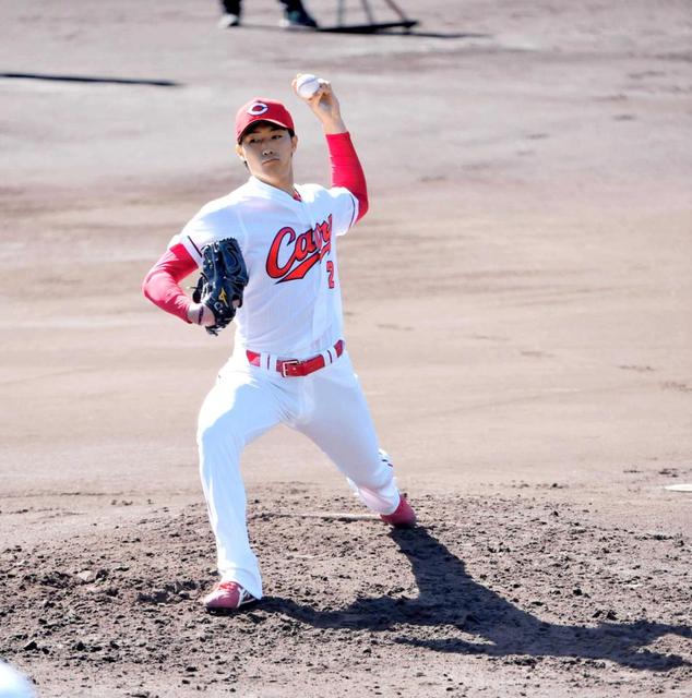 広島・ドラ３床田　誠也斬りへ内角攻めを宣言！５日にフリー打撃登板