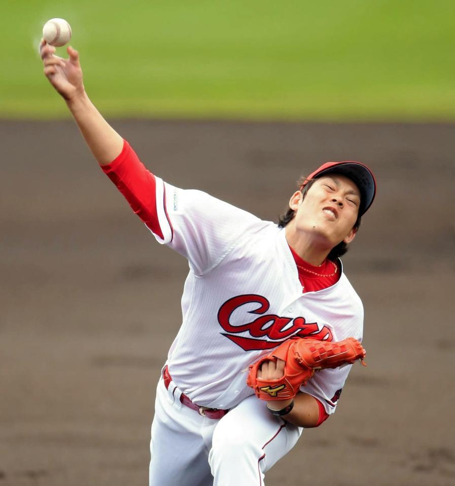 力投する九里（撮影・吉澤敬太）