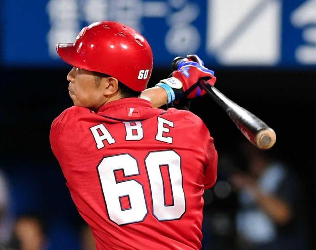 安部手応え２号ソロ「しっかり振り抜くことができました」