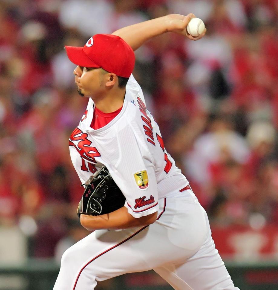 ９回、力投する今村