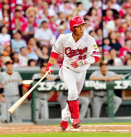 　来季、２桁本塁打を狙う西川