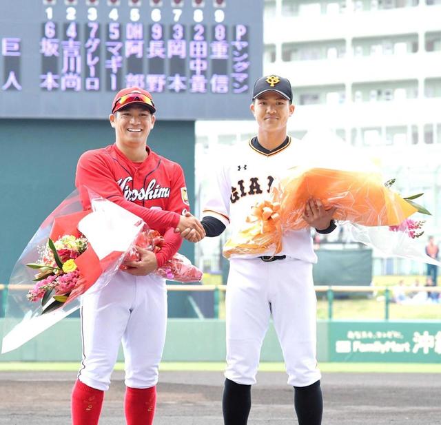 広輔、弟・俊太の前で“初安打”　初回初球ガツン！兄の威厳見せつけた