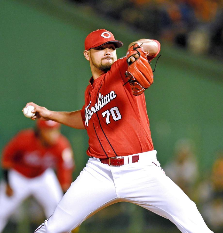 　６回に登板し力投するカンポス