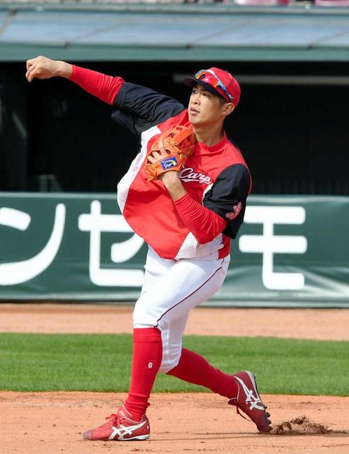 安部、三塁争い巻き返す！離脱中にアピールの堂林＆メヒアに「負ける気ない」