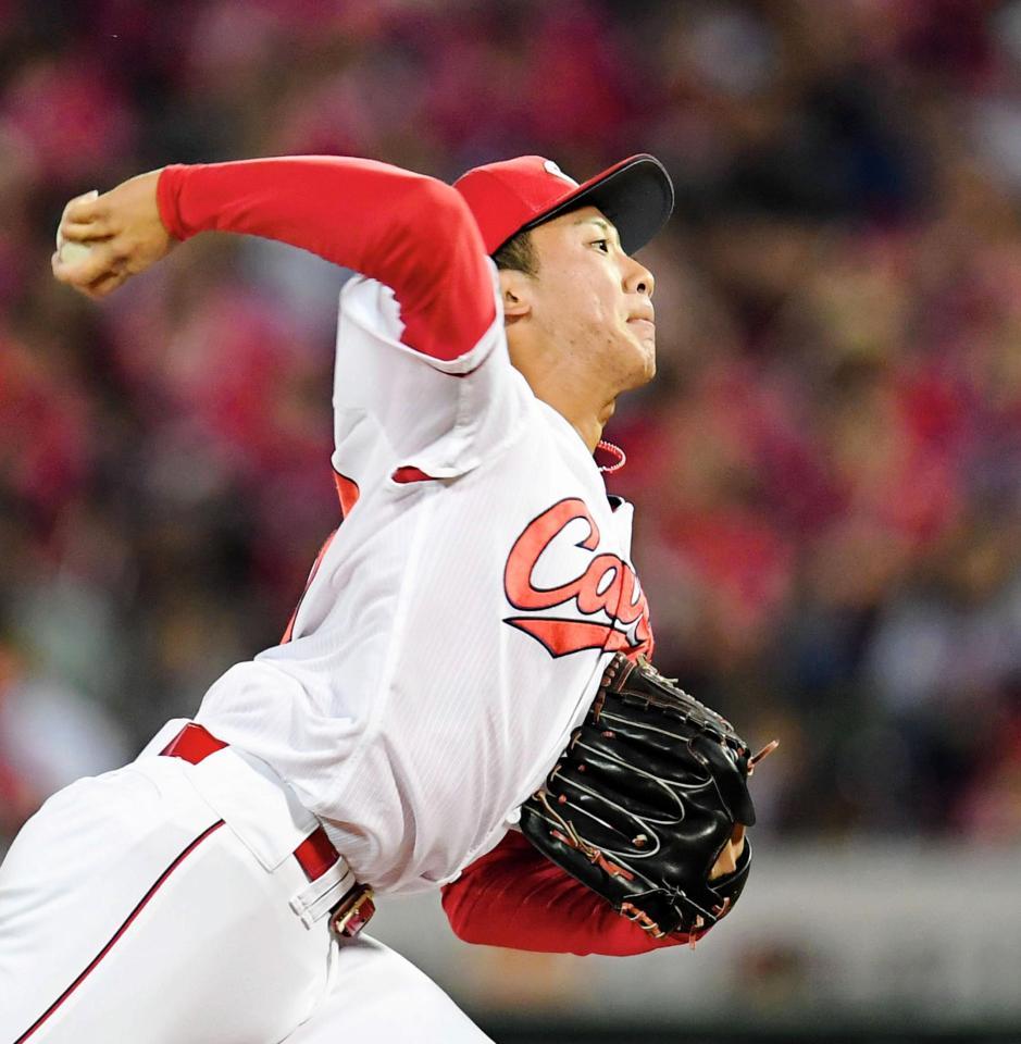 ９回、力投する山口翔