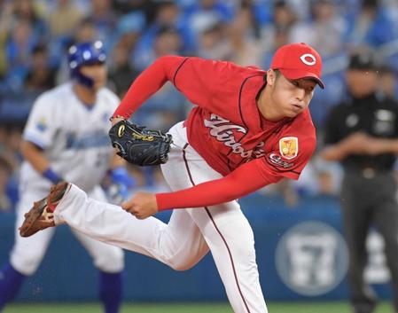 　ＤｅＮＡ打線に立ち向かう床田（撮影・金田祐二）