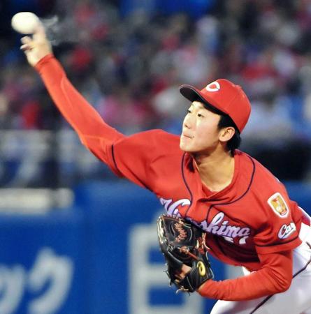 　フェニックスで直球を磨く山口