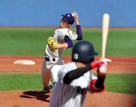 　東京六大学野球の立大戦に先発した明大・森下