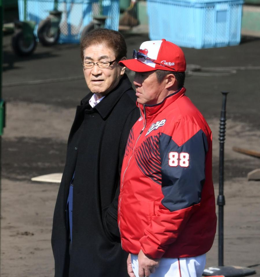 がん告白の山本浩二氏 古巣カープキャンプを訪問 わが家に戻ってきた感じ 広島カープ デイリースポーツ Online