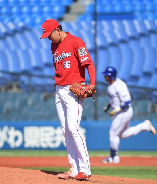 広島ローテ候補の遠藤 三回に３被弾５失点で降板 ひとり相撲に 広島カープ デイリースポーツ Online