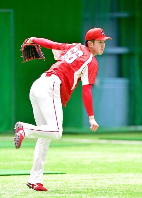 広島・遠藤「投げ終わりの格好汚いと言われた」