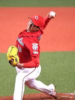 熱投する森下（撮影・北村雅宏）