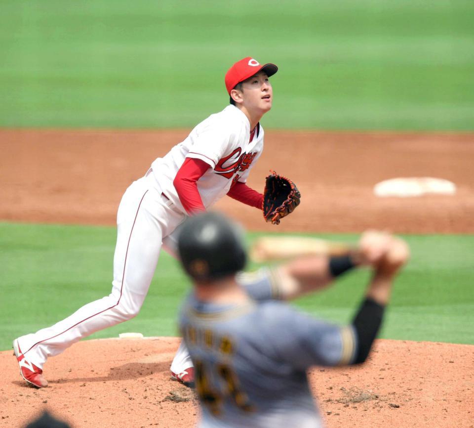 　３回、遠藤はボーアに満塁本塁打を浴びる（撮影・山口登）