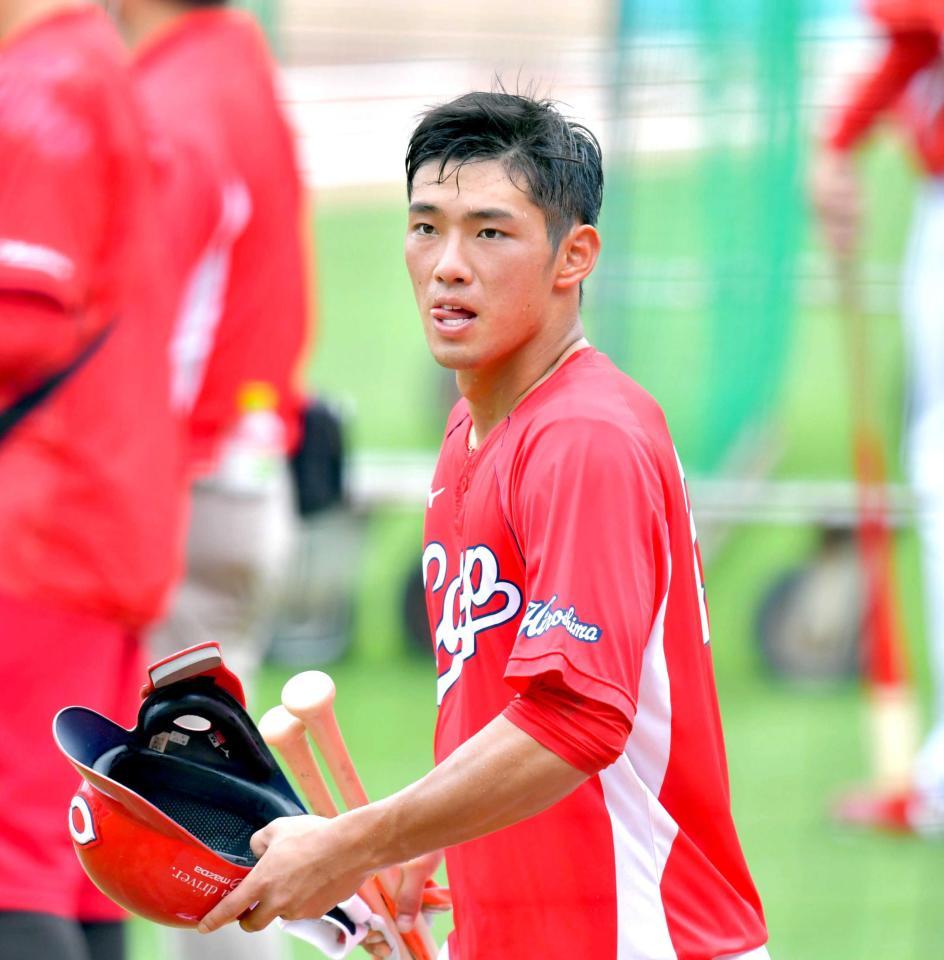 　１軍再昇格への決意を語った中村奨