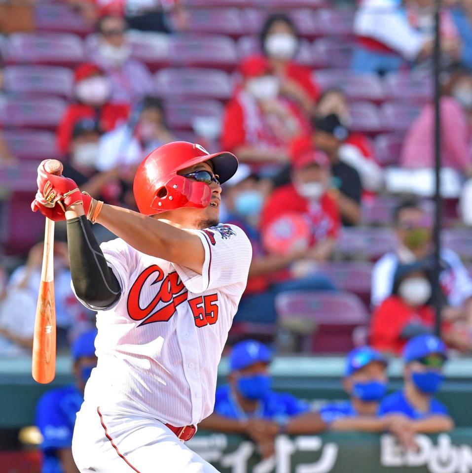 　松山の放ったソロが唯一の得点に…