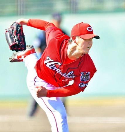 　先発して７回を２安打無失点に抑える好投を見せた高橋昂　