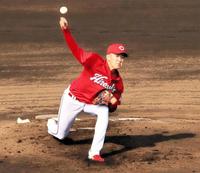 ６回９Ｋ２失点と好投した遠藤