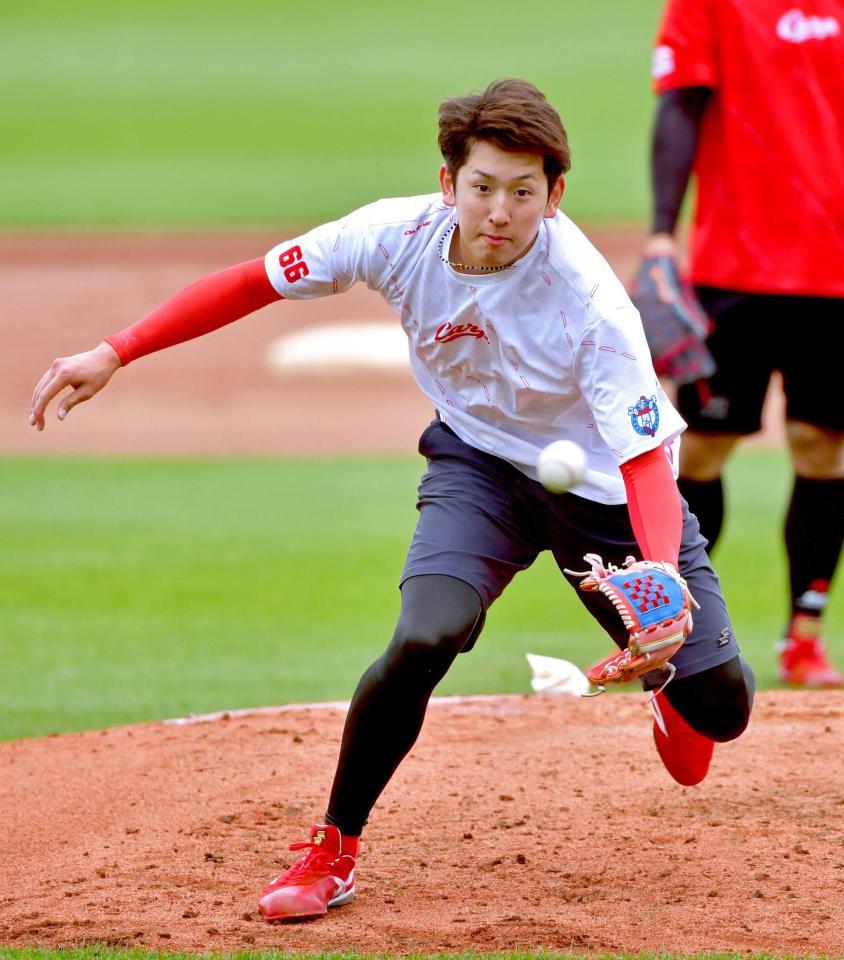 　自身の来季への課題を語った遠藤