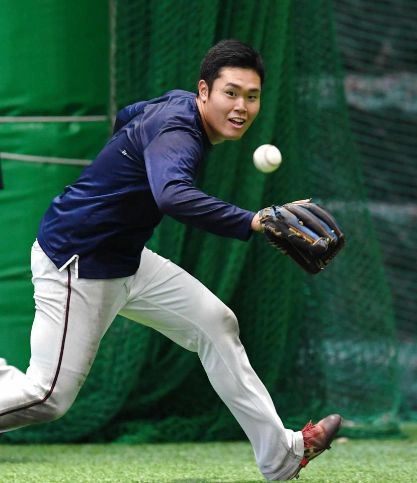 　ツーシーム習得を目指す高橋樹