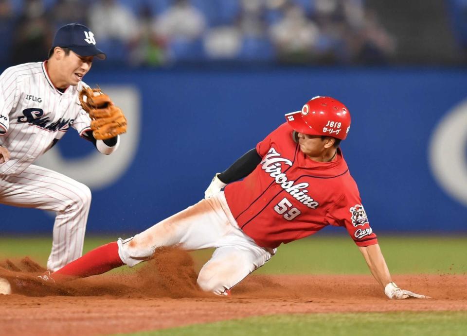 　来季は「最低でも１０個」と目標を語った大盛