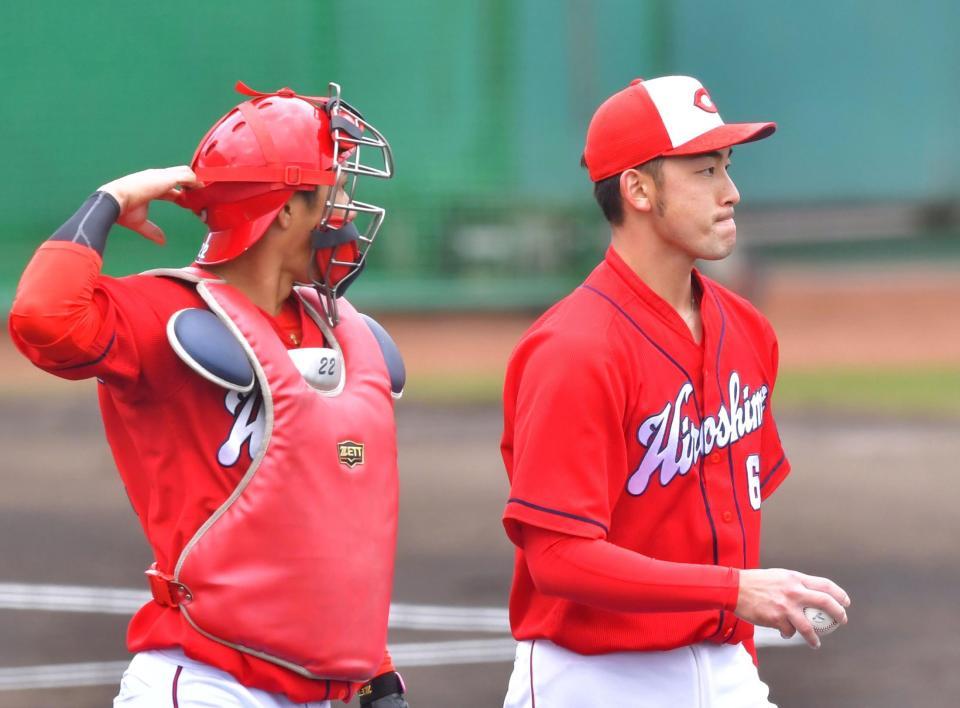 　険しい表情を見せる中村祐（撮影・立川洋一郎）