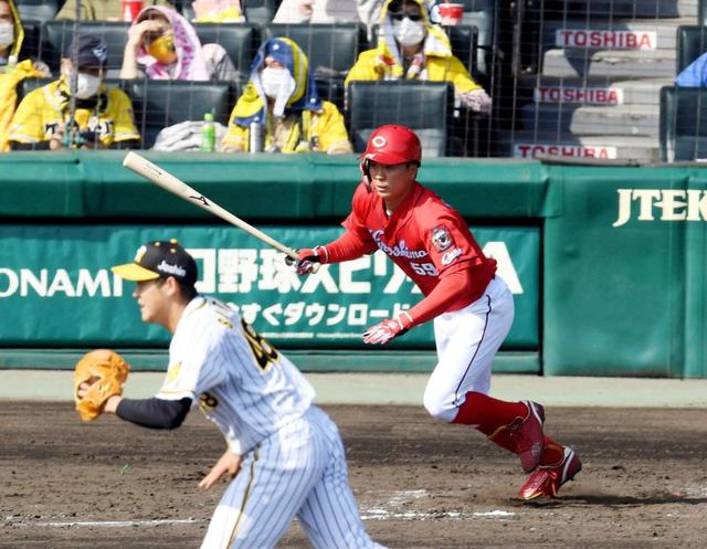 カープ大盛、初の開幕１軍へ前進 満塁好機に「思い切って」執念２点打