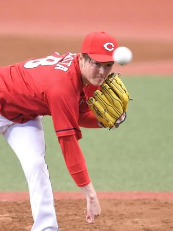 力投する広島・森下暢仁＝メットライフドーム（撮影・金田祐二）