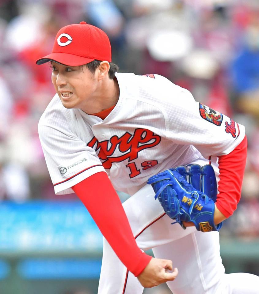 ５回を投げて２安打無失点の好投を見せた野村　