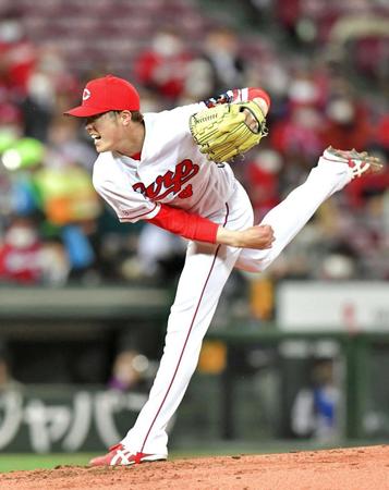 　先発し６回無失点だった森下（撮影・立川洋一郎）