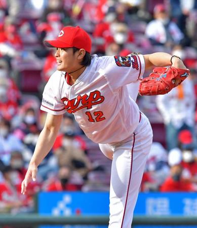 　８回、１イニングを無失点に抑えた大道（撮影・立川洋一郎）
