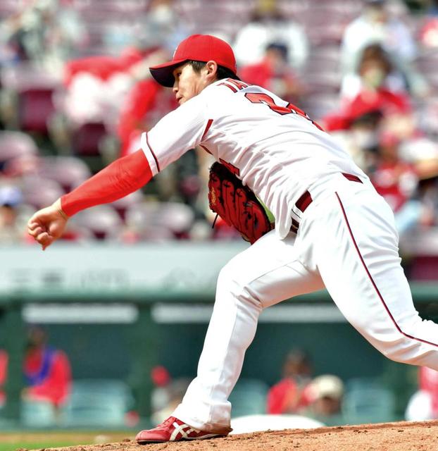 広島 高橋昂よく投げた 中３日で６回１失点好投も援護なし 広島カープ 野球 デイリースポーツ Online