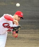 　ウエスタン中日戦に来日後、初先発したネバラスカス