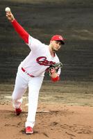 　ウエスタン中日戦に来日後、初先発したネバラスカス