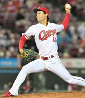 ６回、リリーフ登板し、ピンチを救う好投を見せた森浦（撮影・立川洋一郎）