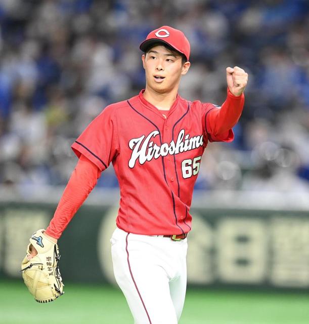 広島カープ　大道投手スパイク カープ-中日」 （1日、マツダスタジアム🍧） 試合前練習から