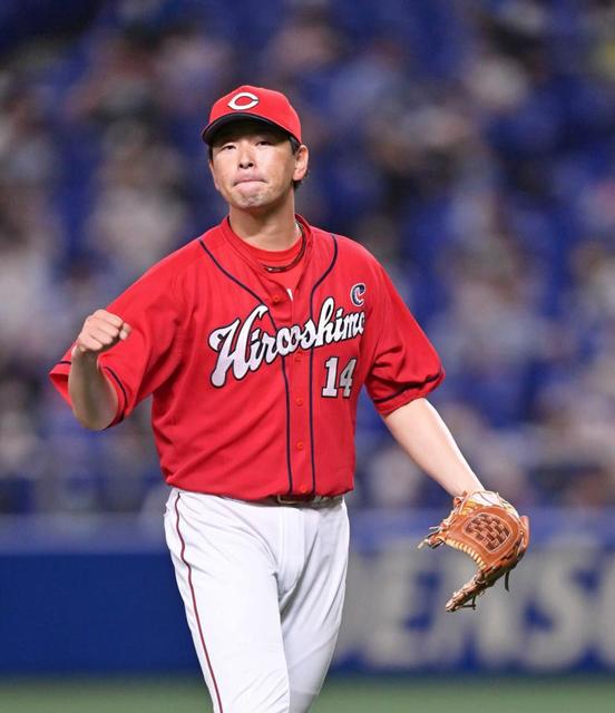 広島・大瀬良　７回を５安打０封で自身３連勝！中日・大野雄とのエース対決制した！